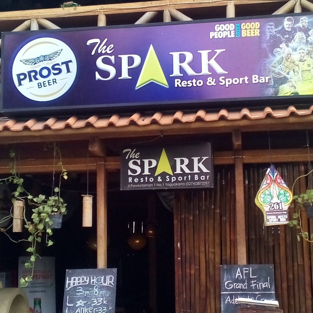 5 Best Bar in Prawirotaman Street Yogyakarta the spark resto bar